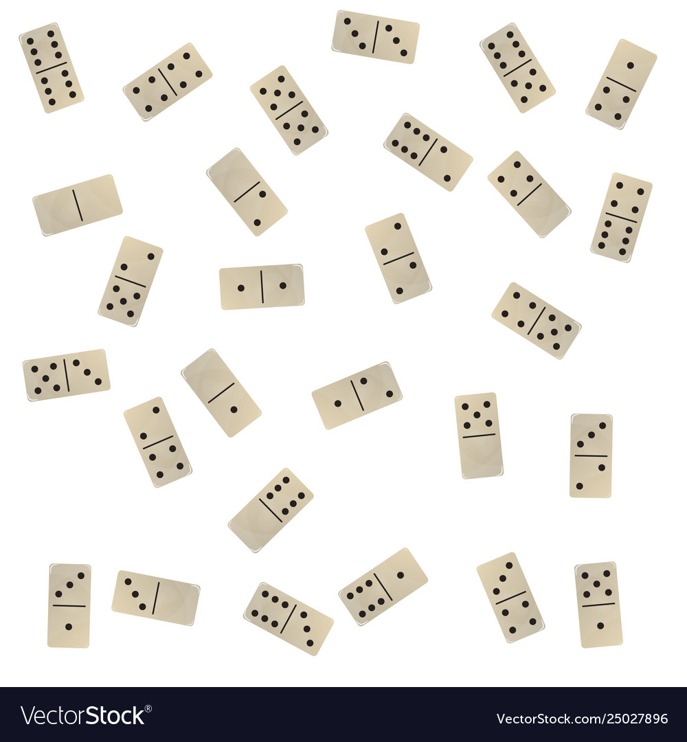 Domino flat rectangular block vector image Domino flat rectangular block