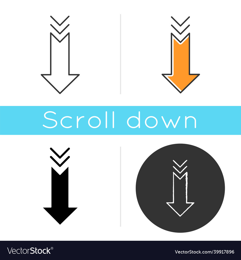 Down Arrow Scroll Icon - Navigation