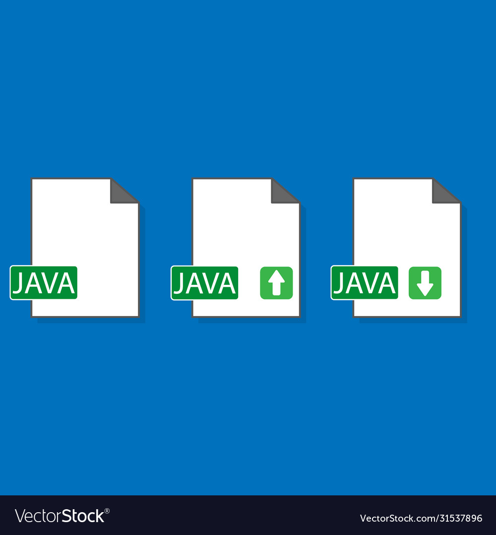 Java Datei Format Erweiterung Farbe flach Symbol Vector Image Java Datei Format Erweiterung Farbe flach Symbol