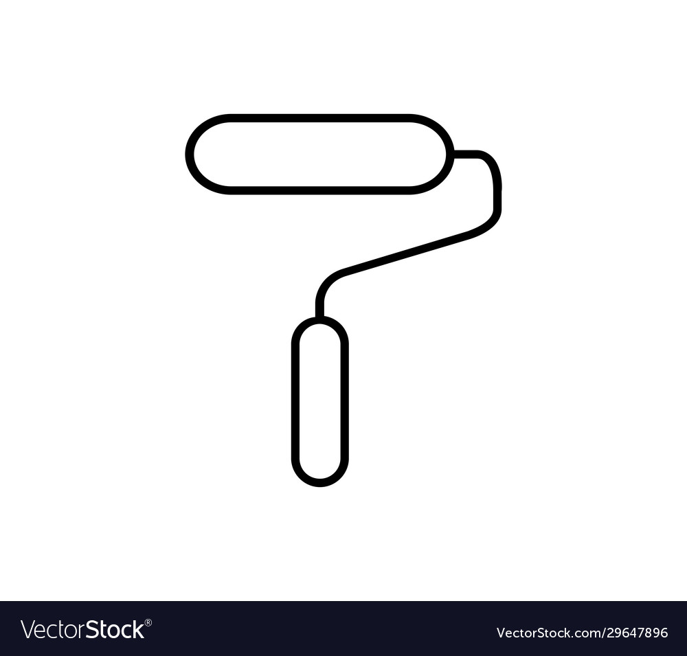 Roller icon in on white background