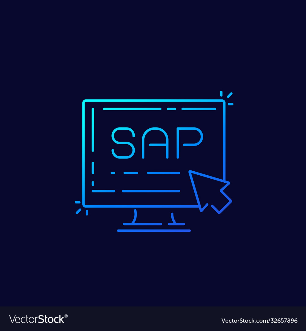 Sap Business Planung Software-Icon linear