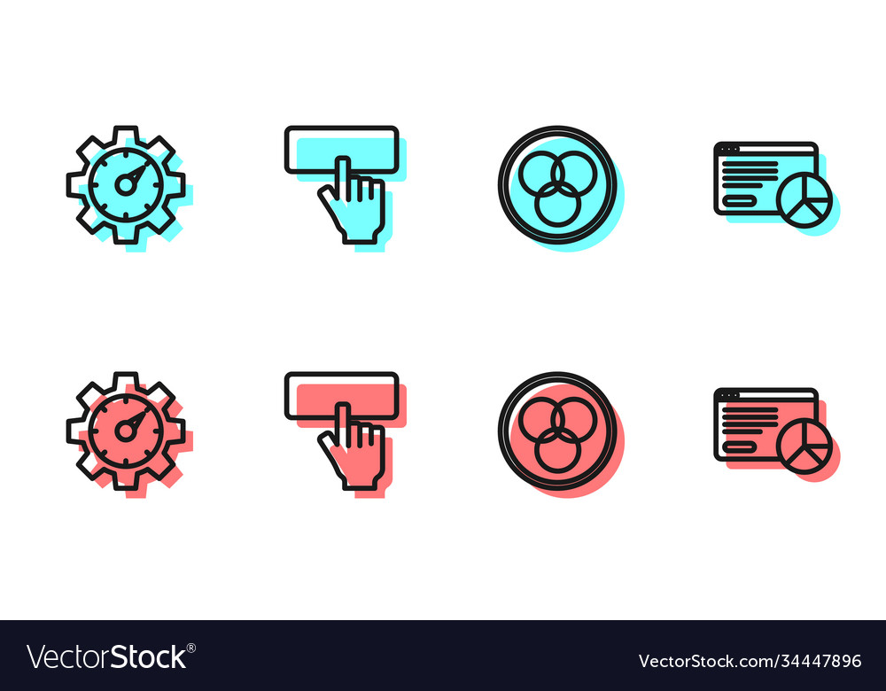 Set line rgb and cmyk color mixing website