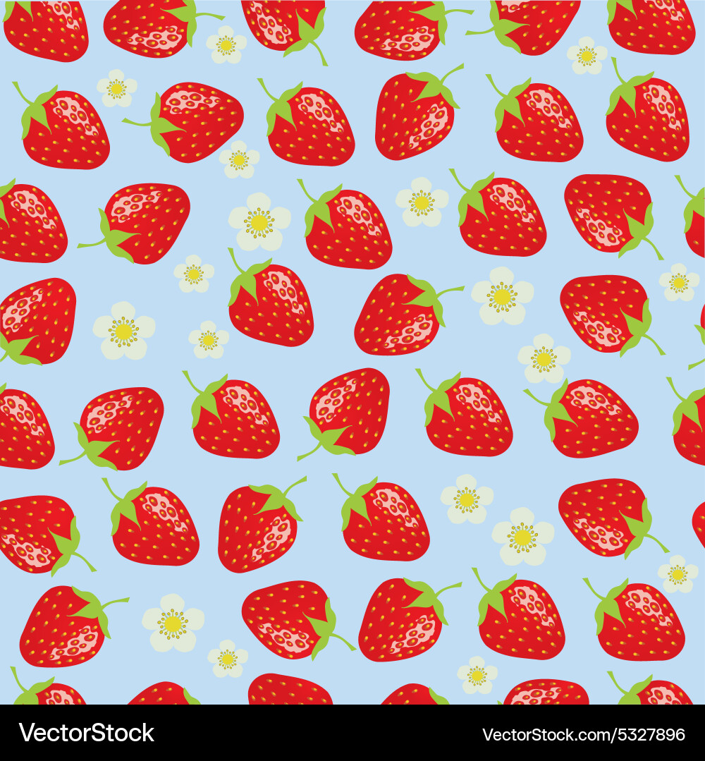 Strawberries background Royalty Free Vector Image