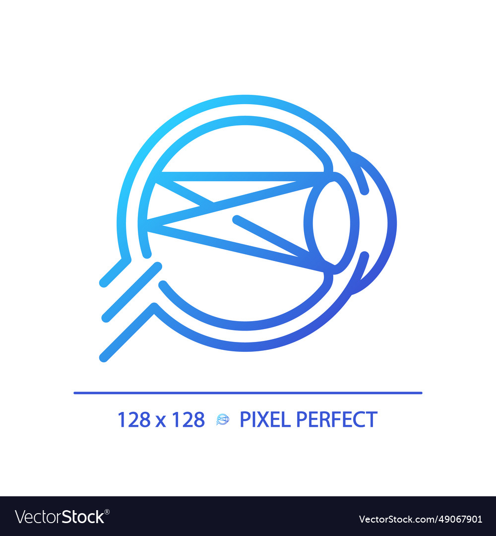 2d simple thin linear gradient astigmatism icon vector image 2d simple thin linear gradient astigmatism icon