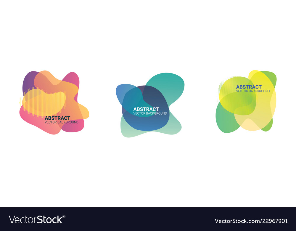 Abstract Fluid Color Shapes