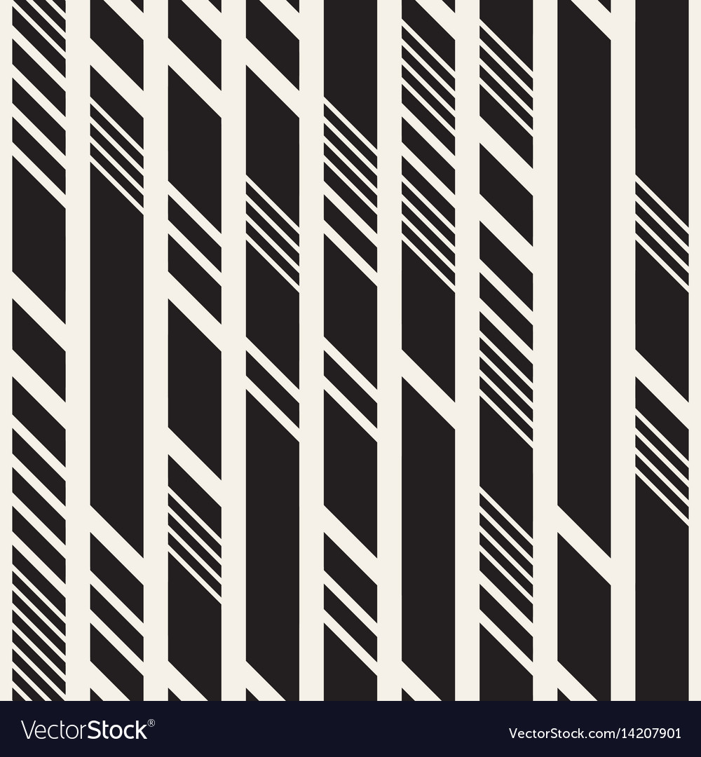 Black and white irregular dashed lines pattern