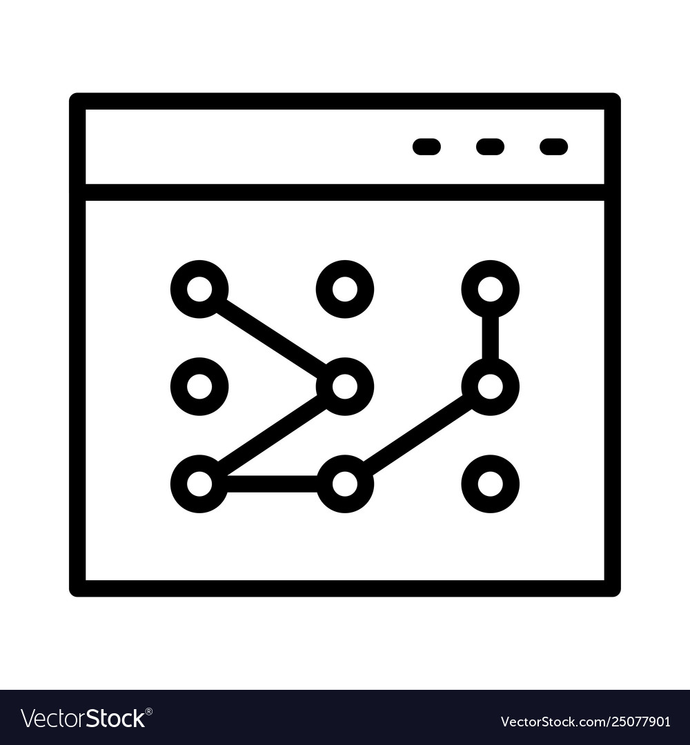 Browser pattern vector image Browser pattern