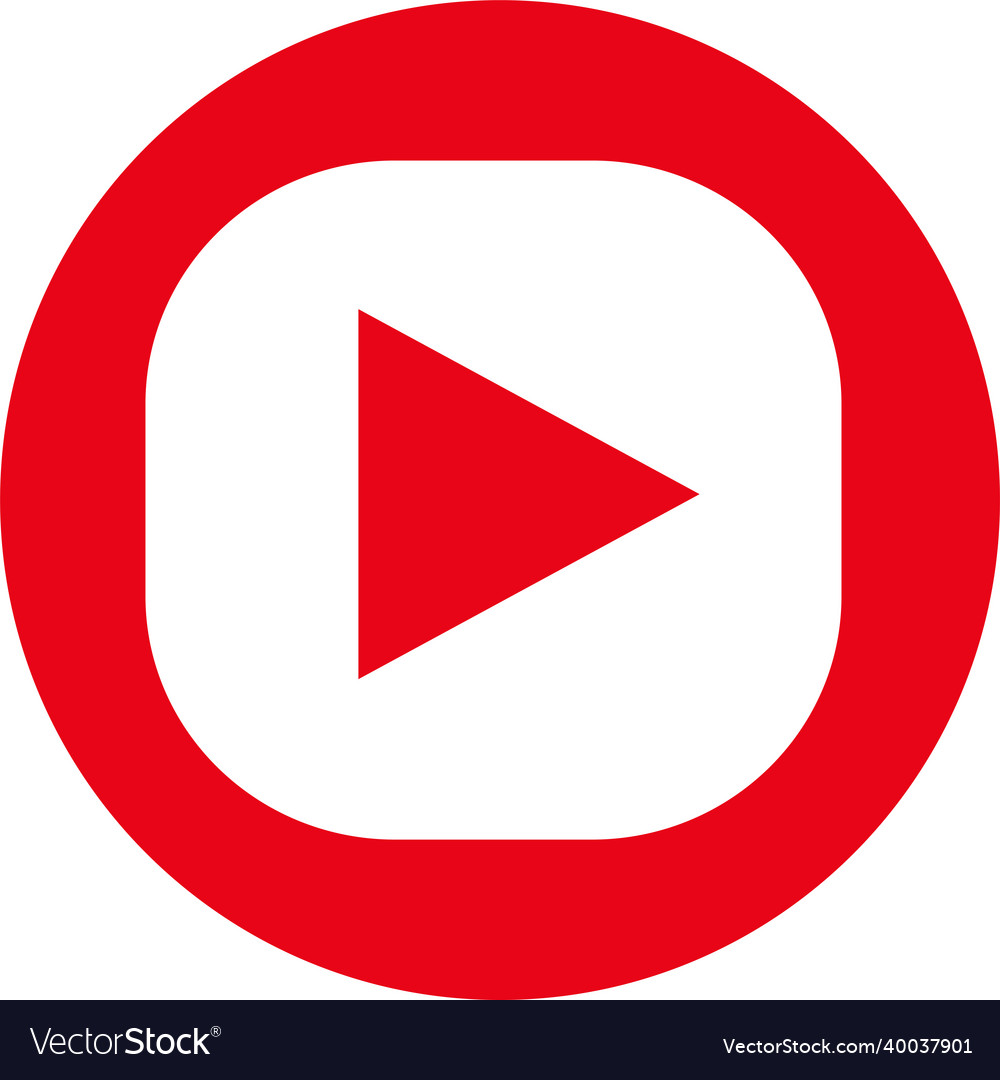 Button video player icon sign design