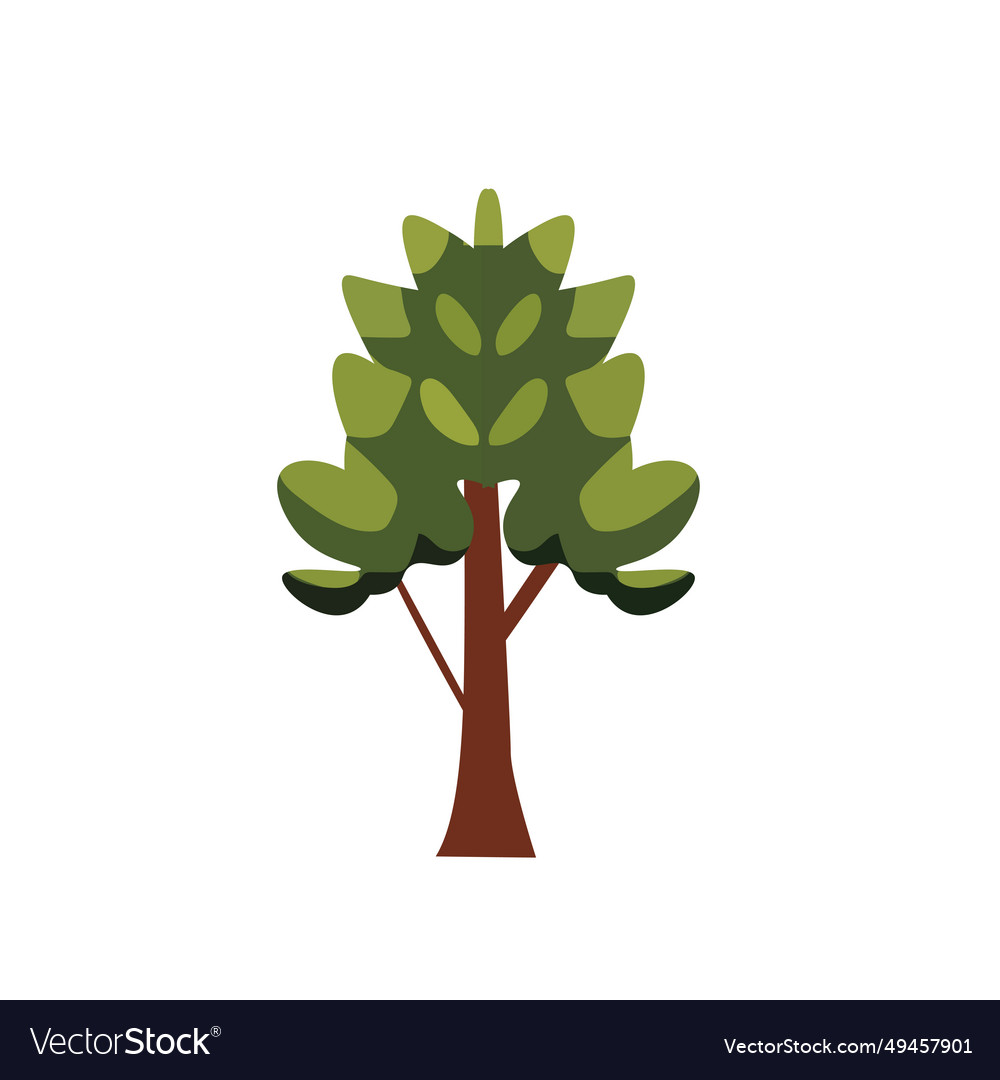 Cartoon tree image green plant