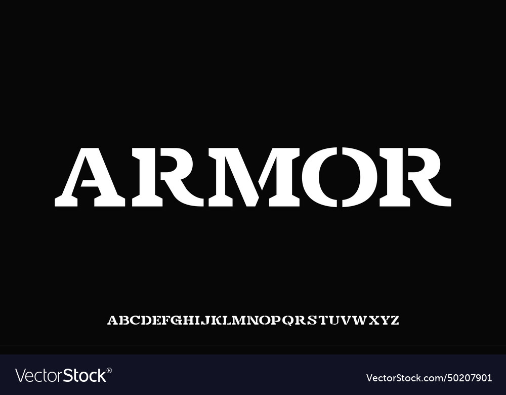 Display alphabet font design suitable vector image Display alphabet font design suitable