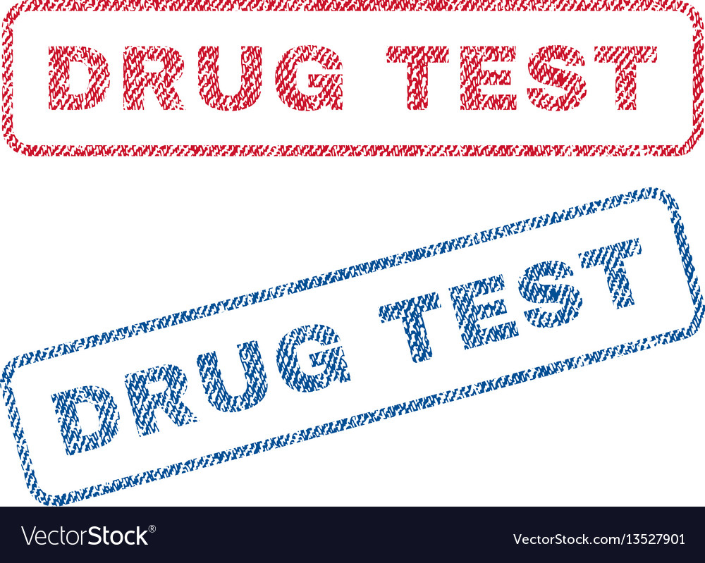 Drug Test Textile Stamps Royalty Free Vector Image