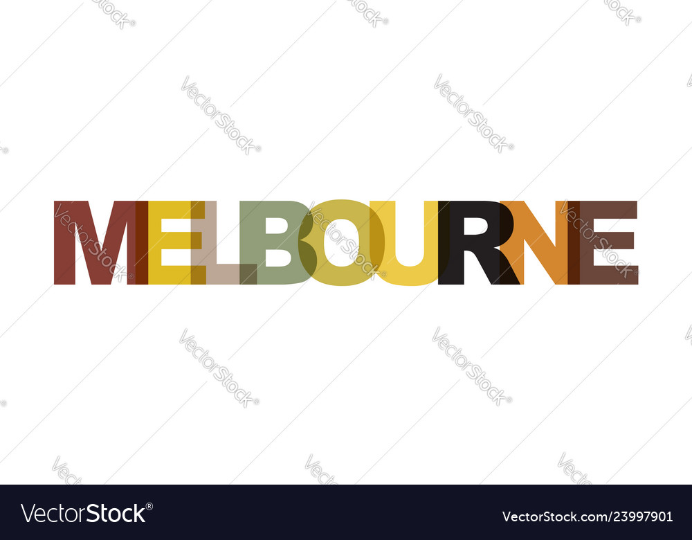 Melbourne phrase overlap color no transparency