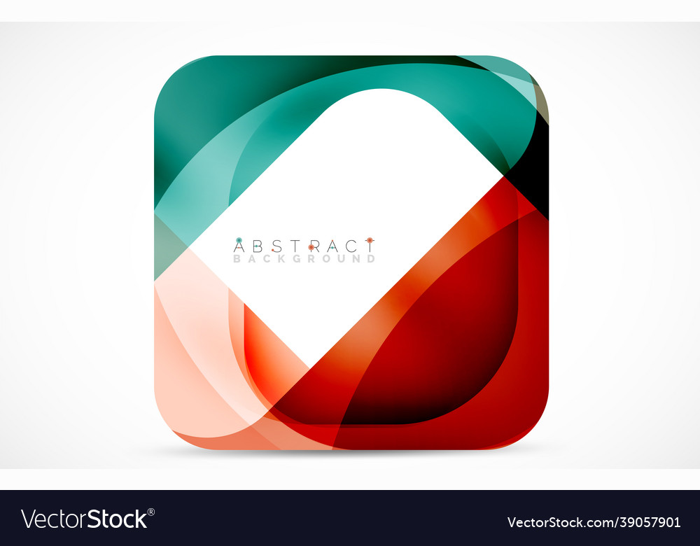 Minimal background abstract square shape vector image Minimal background abstract square shape
