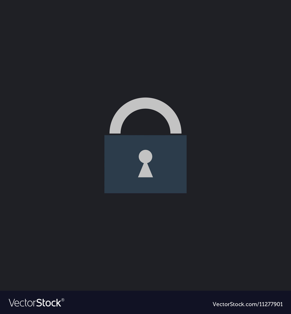 Padlock computer symbol