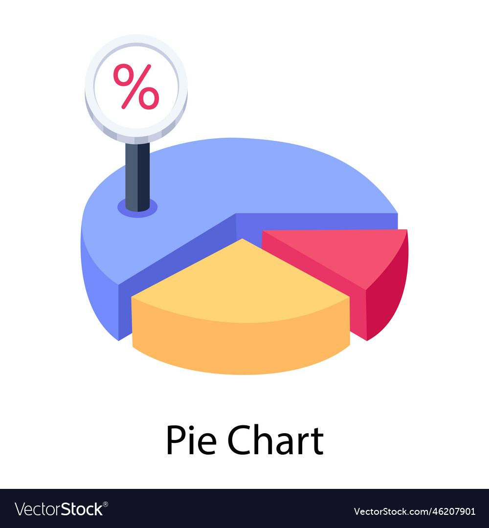 Pie chart Royalty Free Vector Image - VectorStock