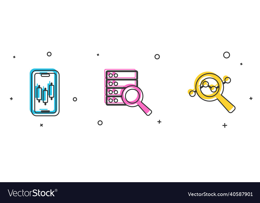 Set mobile stock trading server and search data