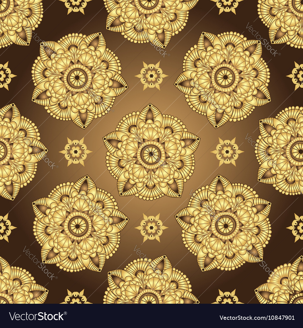 Vintage brown seamless pattern