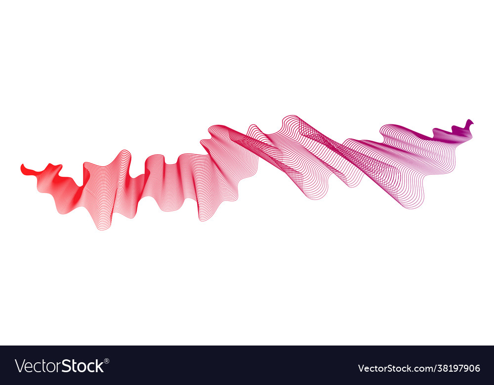 Abstract backdrop with wave gradient lines vector image Abstract backdrop with wave gradient lines