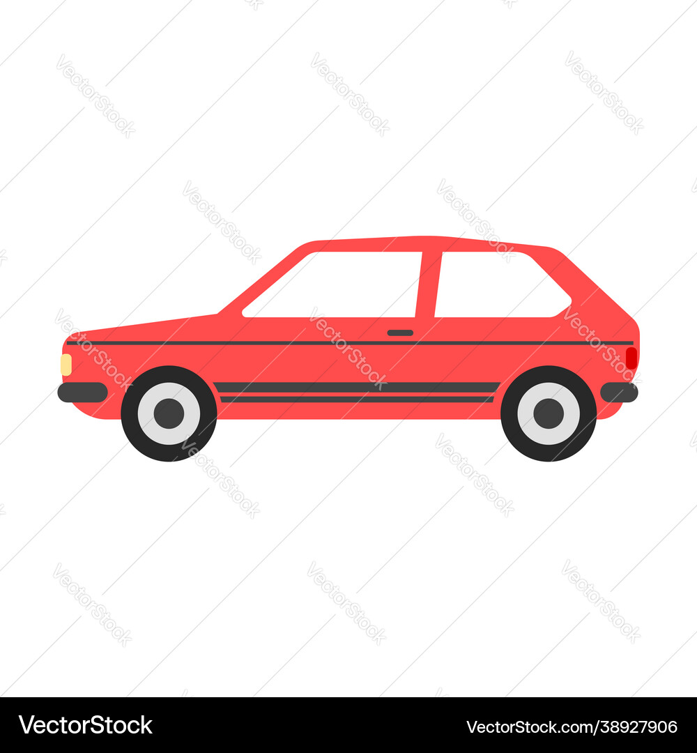 Car flat design Royalty Free Vector Image - VectorStock