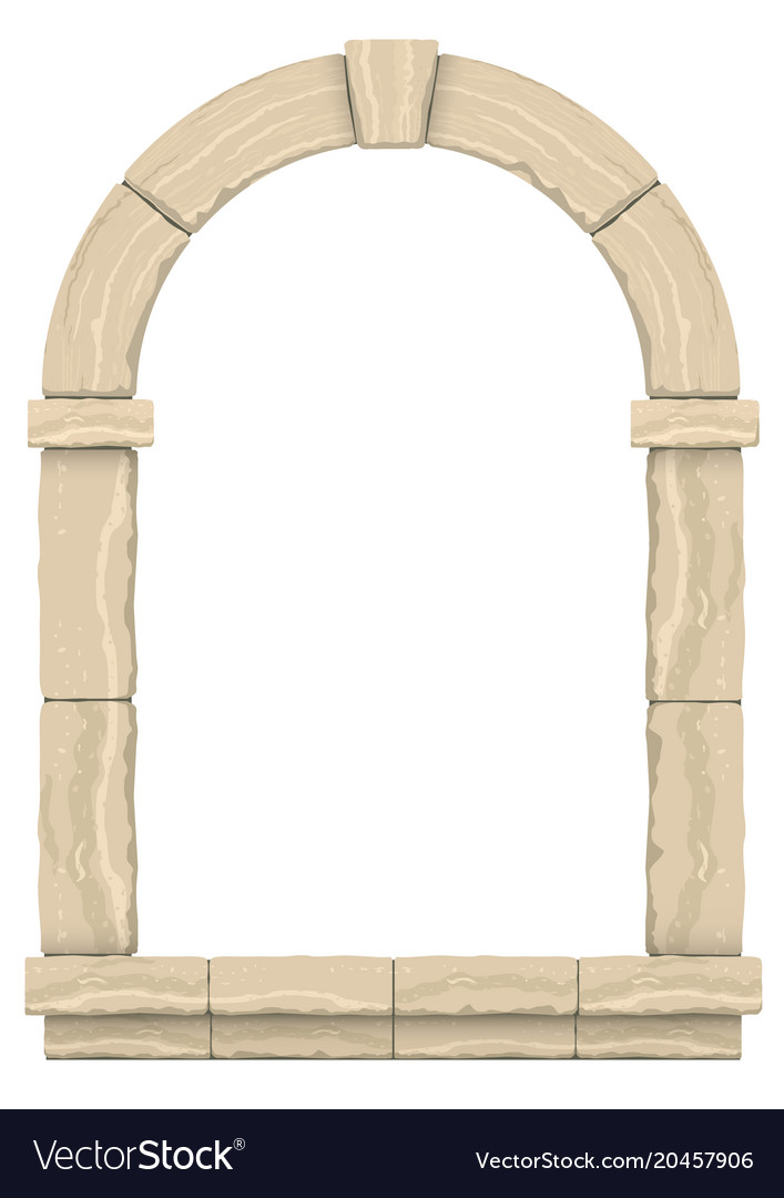 Classic antique arch Royalty Free Vector Image