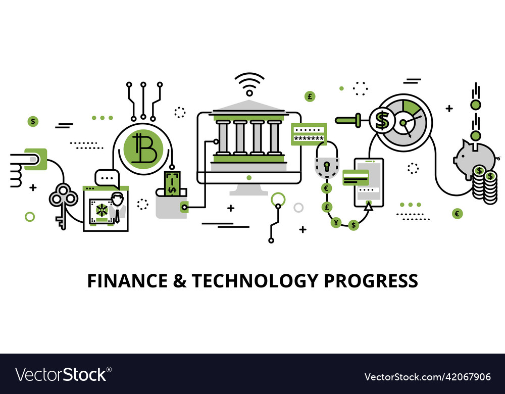 Concept of modern business finance and technology