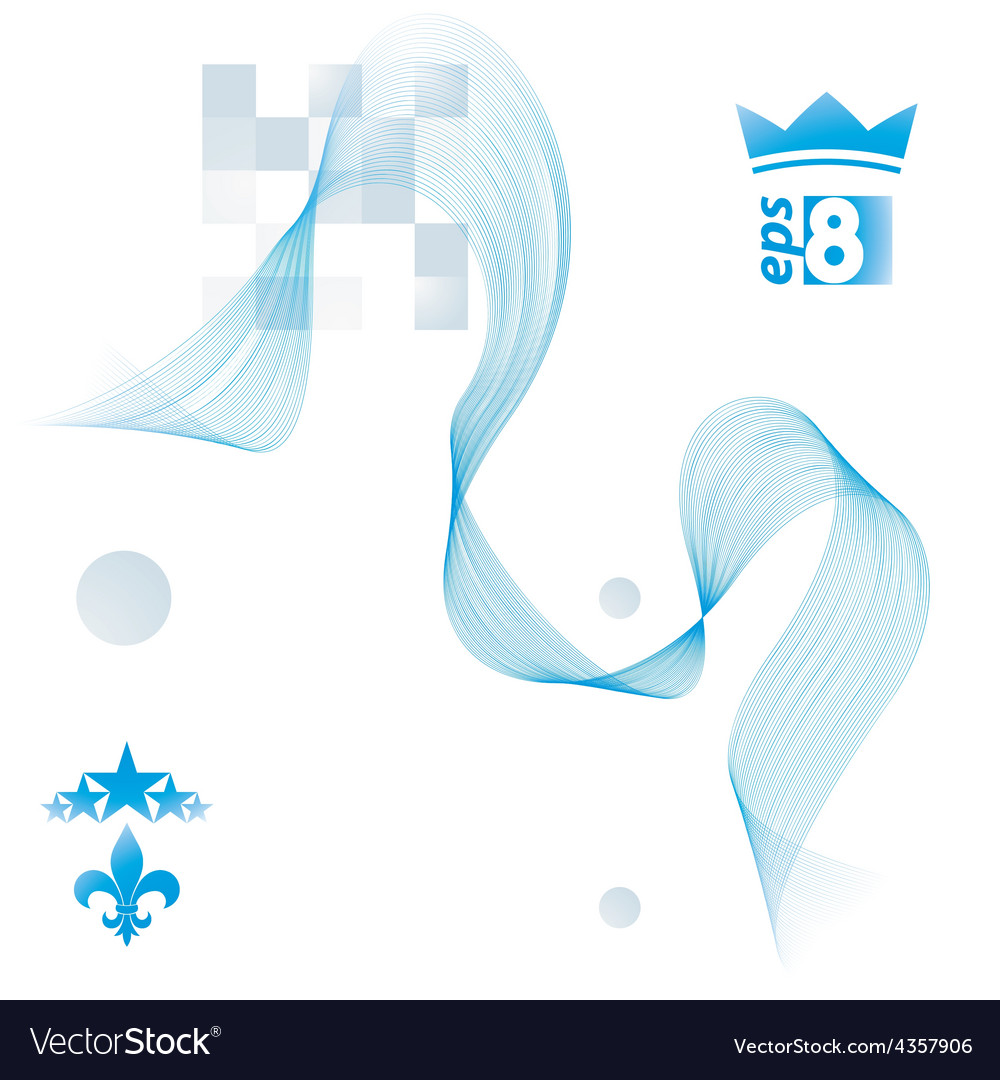 Elegant flowing lines background royal design eps8