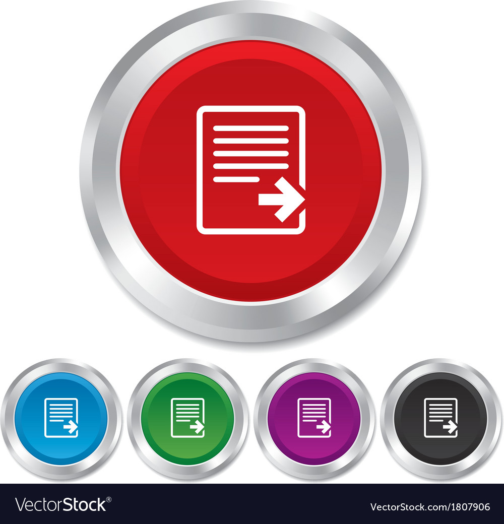 Export file icon document symbol