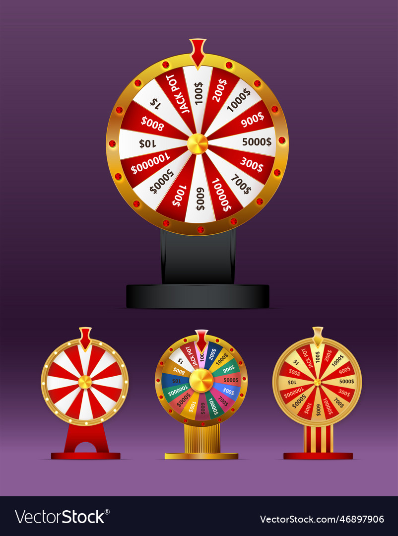 Fortune wheel set for gambling