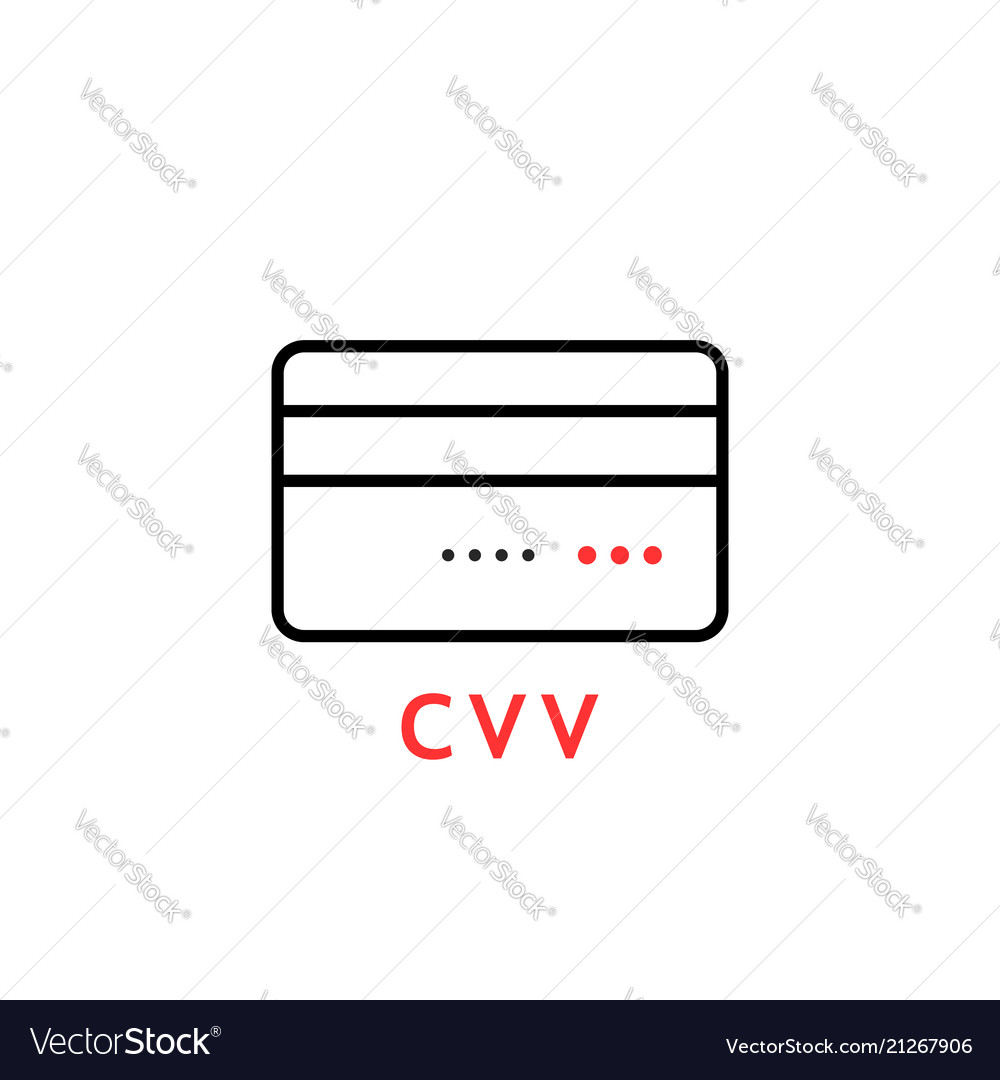Linear thin line credit card with cvv