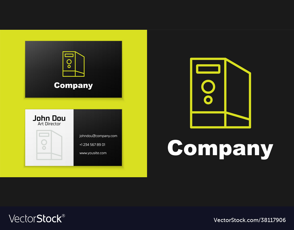 Logotype line case computer icon isolated Vector Image Logotype line case computer icon isolated