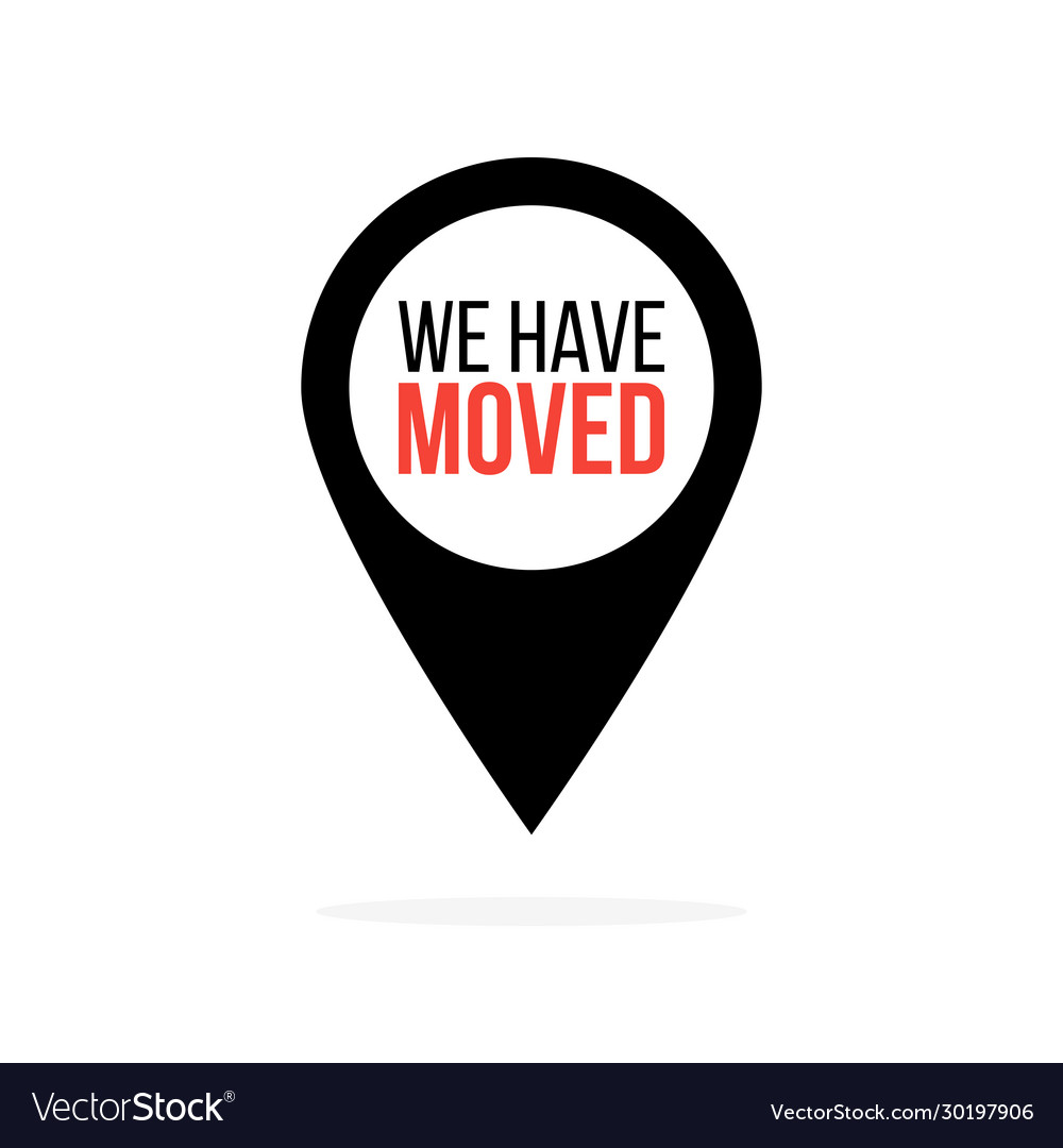 Map Pointer - We Have Moved