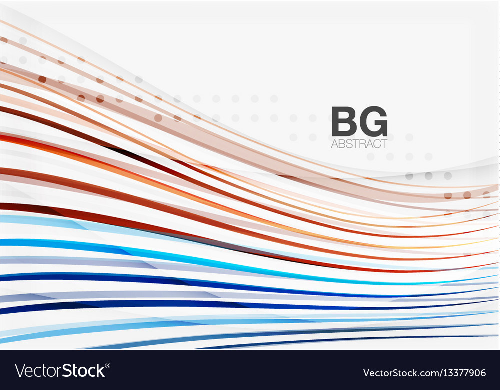 Thin lines wave abstract background vector image Thin lines wave abstract background