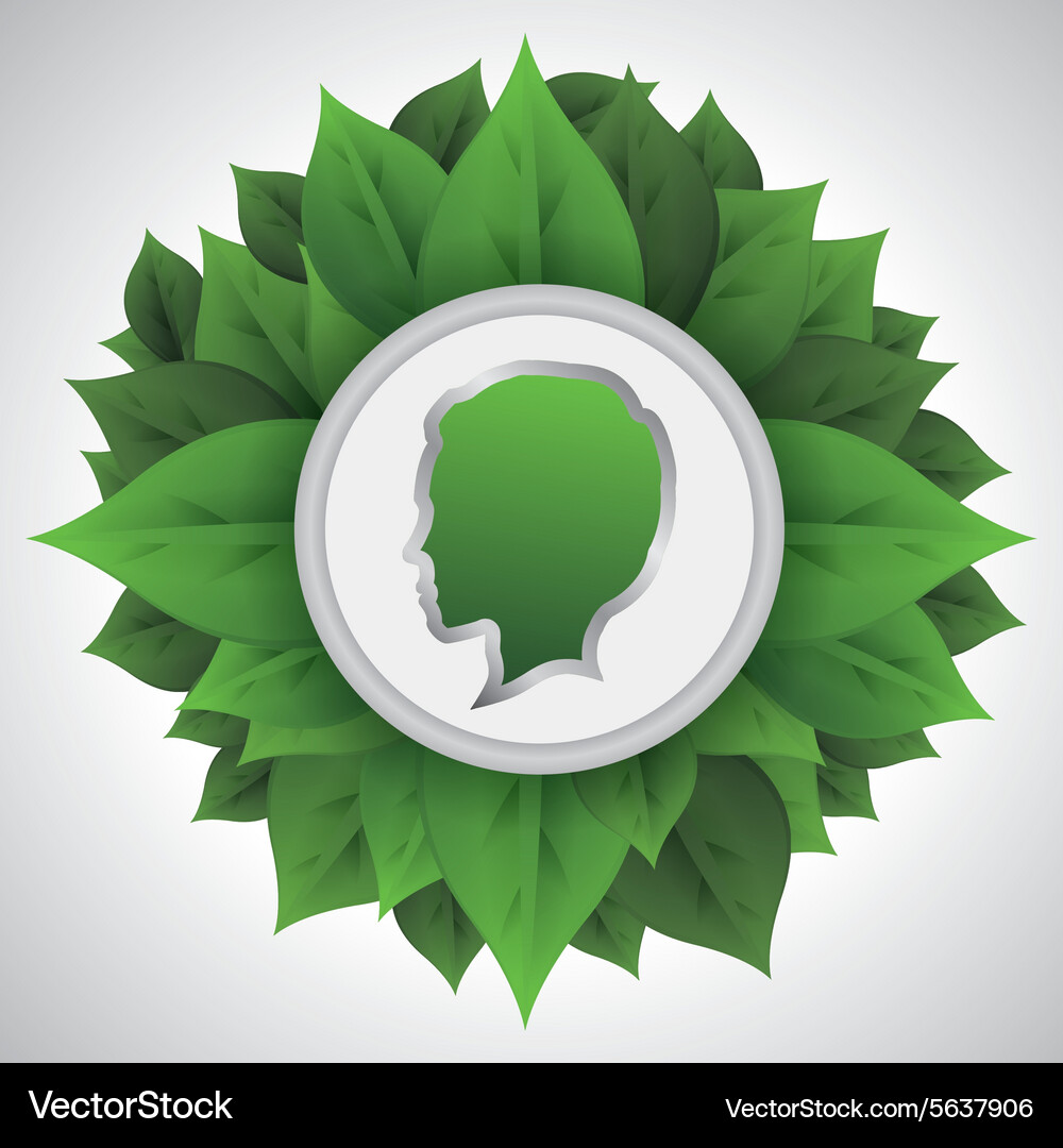Think green design Royalty Free Vector Image - VectorStock