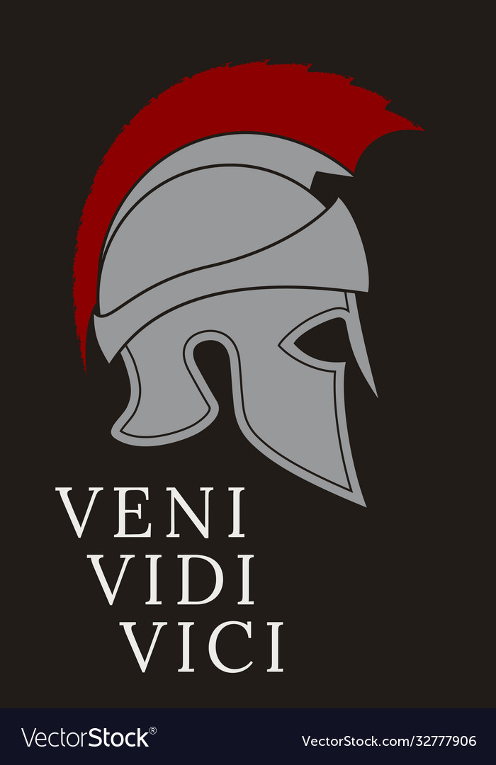 Veni Vidi Vici Latin Quote Poster Stock Vector (Royalty Free) 1787316473