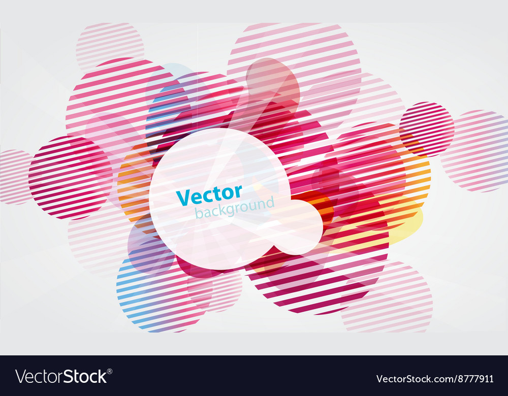 Abstract colored background with circles