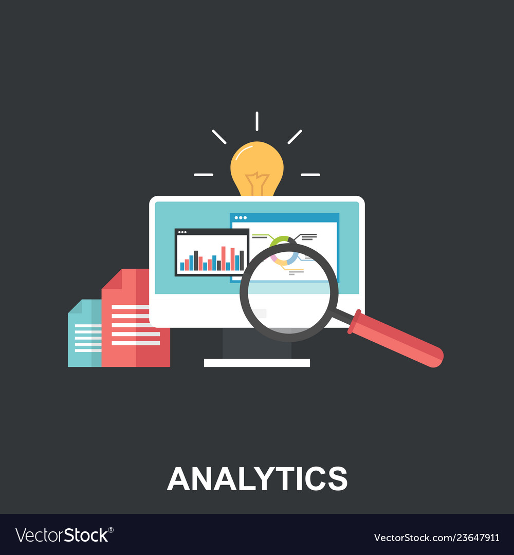Flat design concept of web