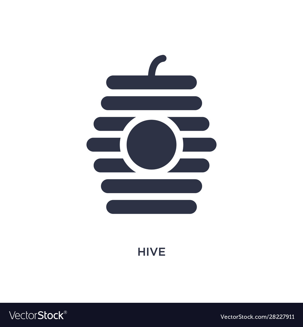 Hive icon on white background simple element from