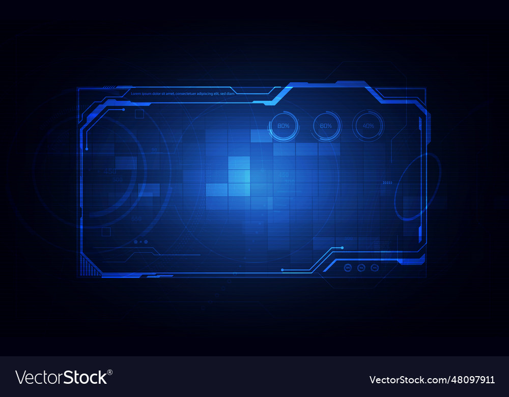 Hud ui gui futuristic user interface screen