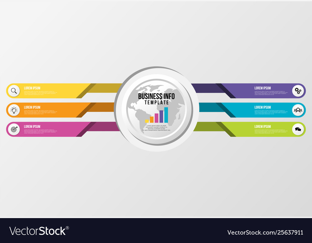 Infographic design template with options steps