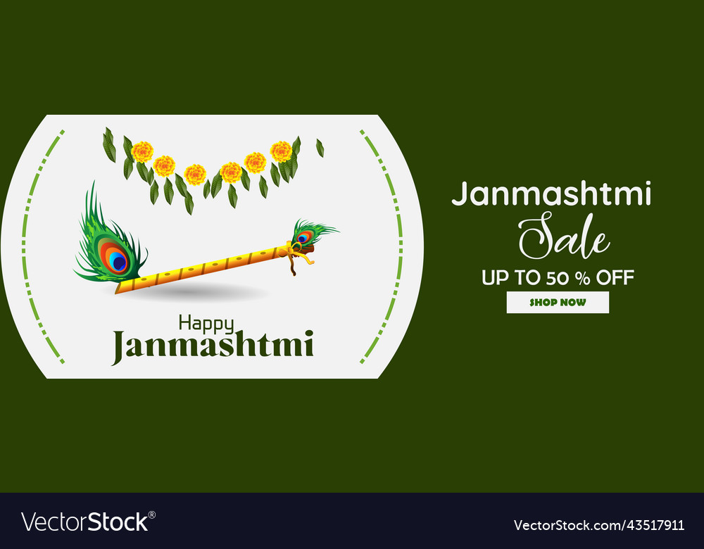 Janmastmi sale promotion discount banner