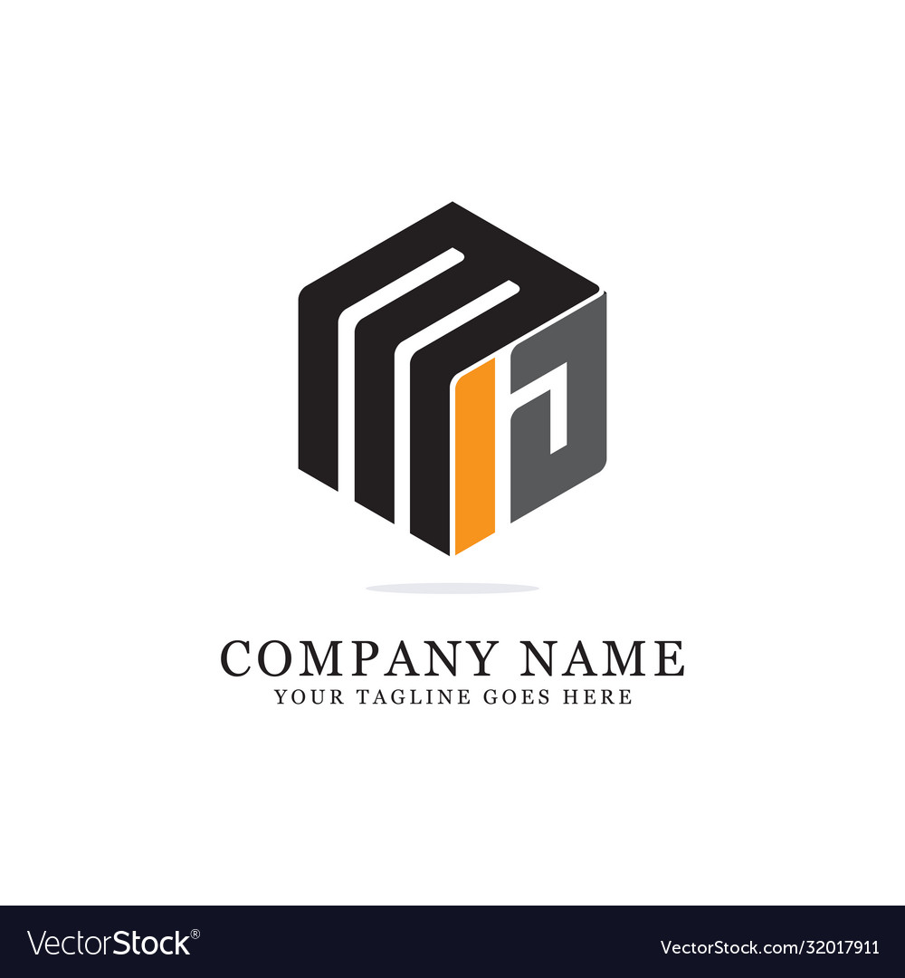 M and j initial logo designs creative