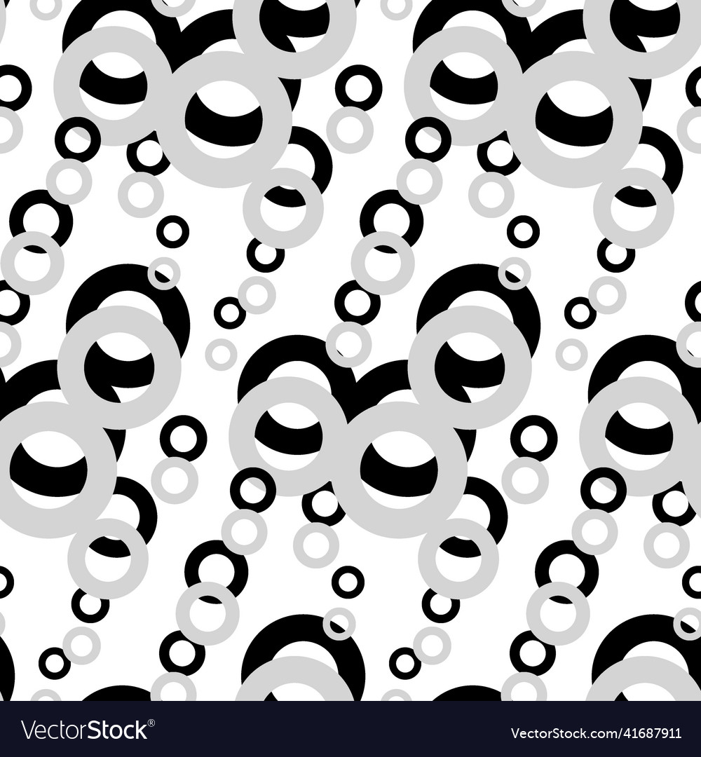 Seamless pattern of simple geometric shapes