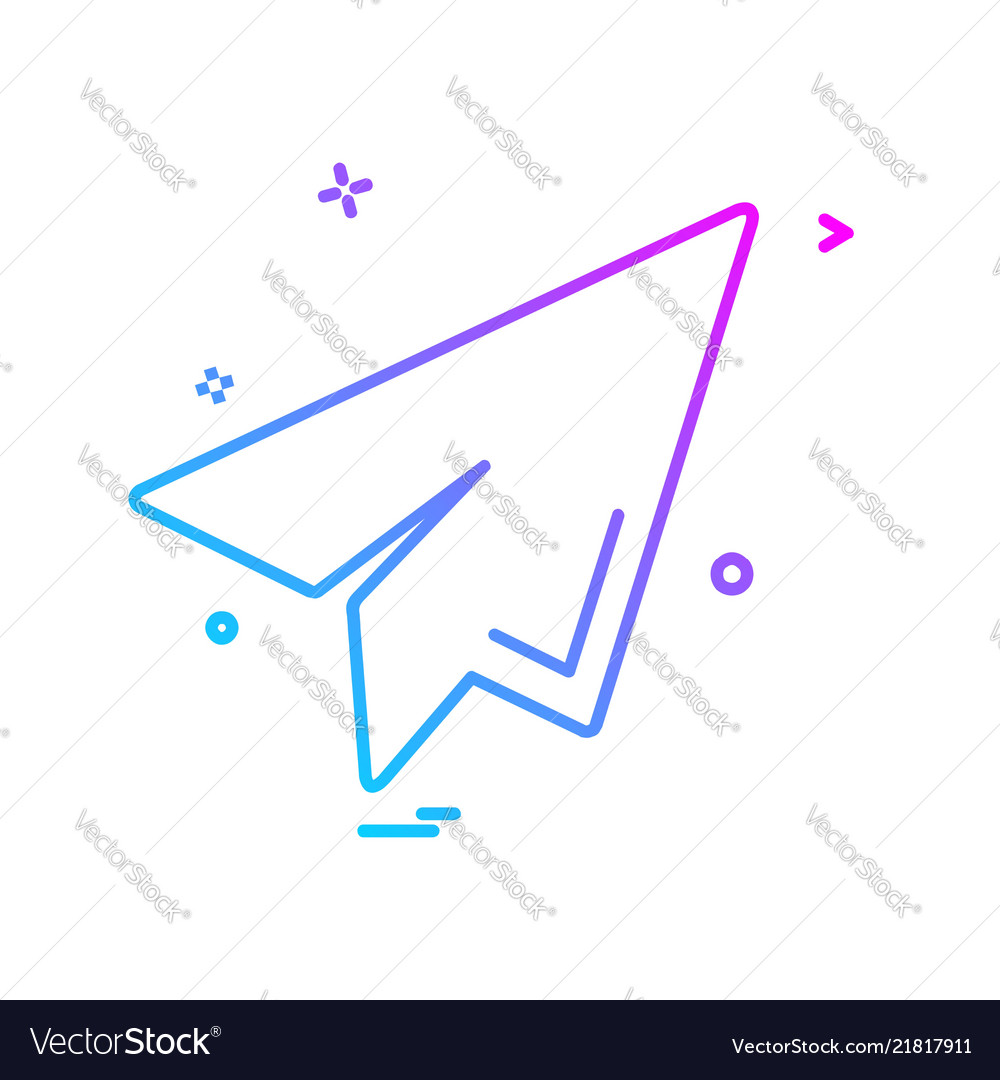 Send button icon design vector image Send button icon design