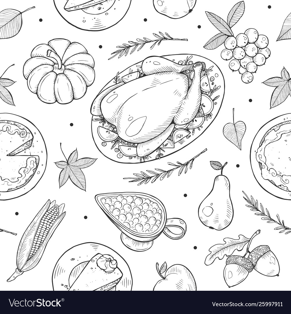 Thanksgiving seamless pattern