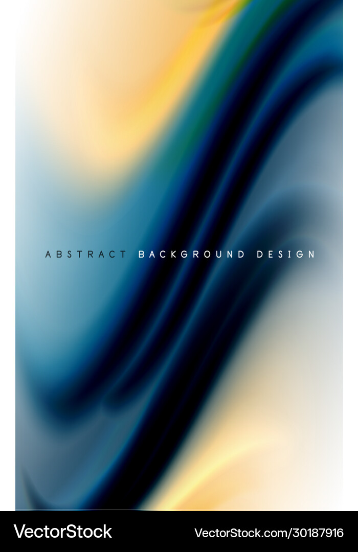 Abstract background - fluid color gradient waves Vector Image