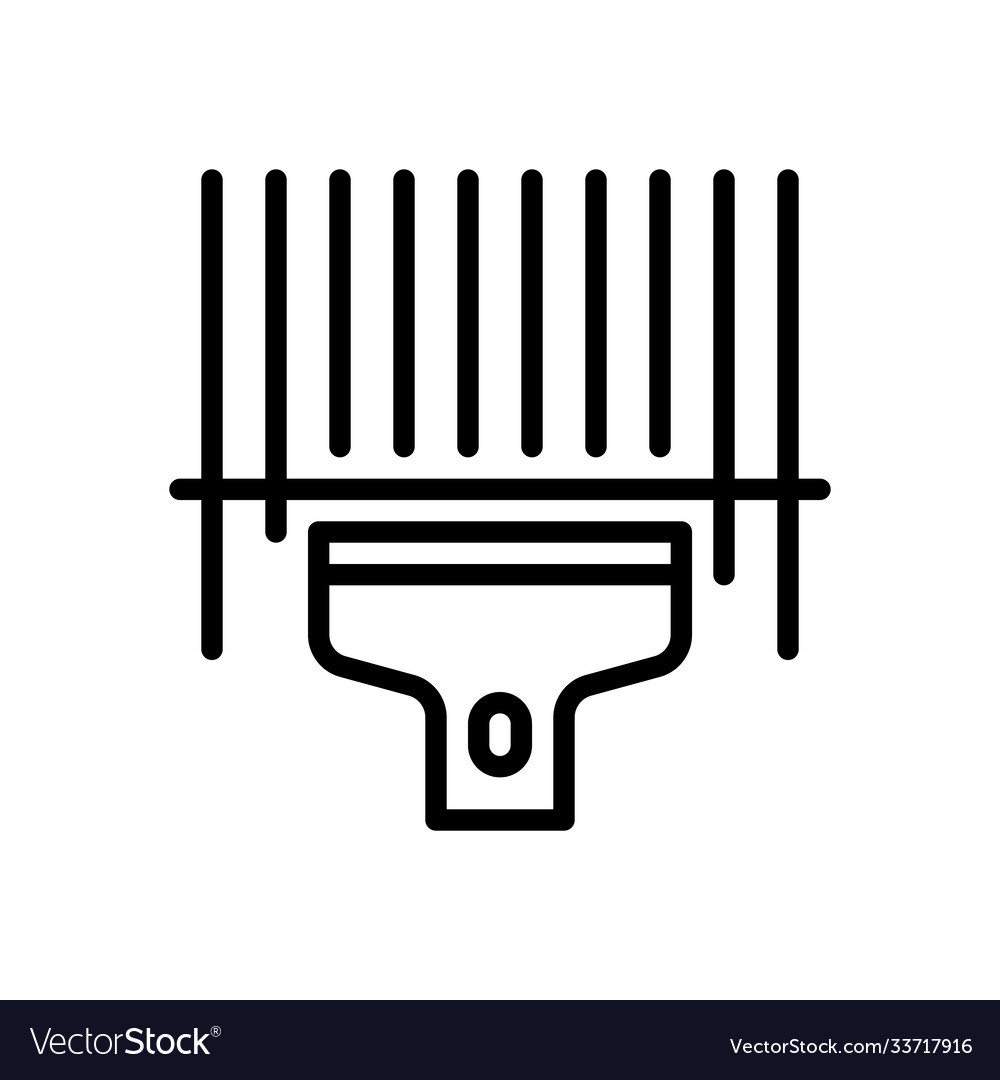 Bar code scan logistic icon vector image Bar code scan logistic icon