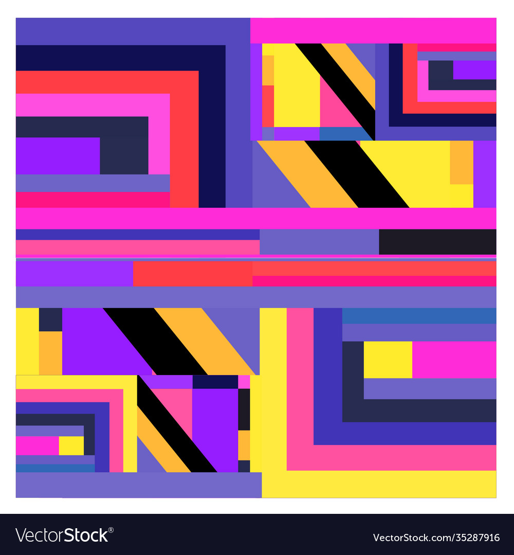 Colorful geometric and curve background pattern