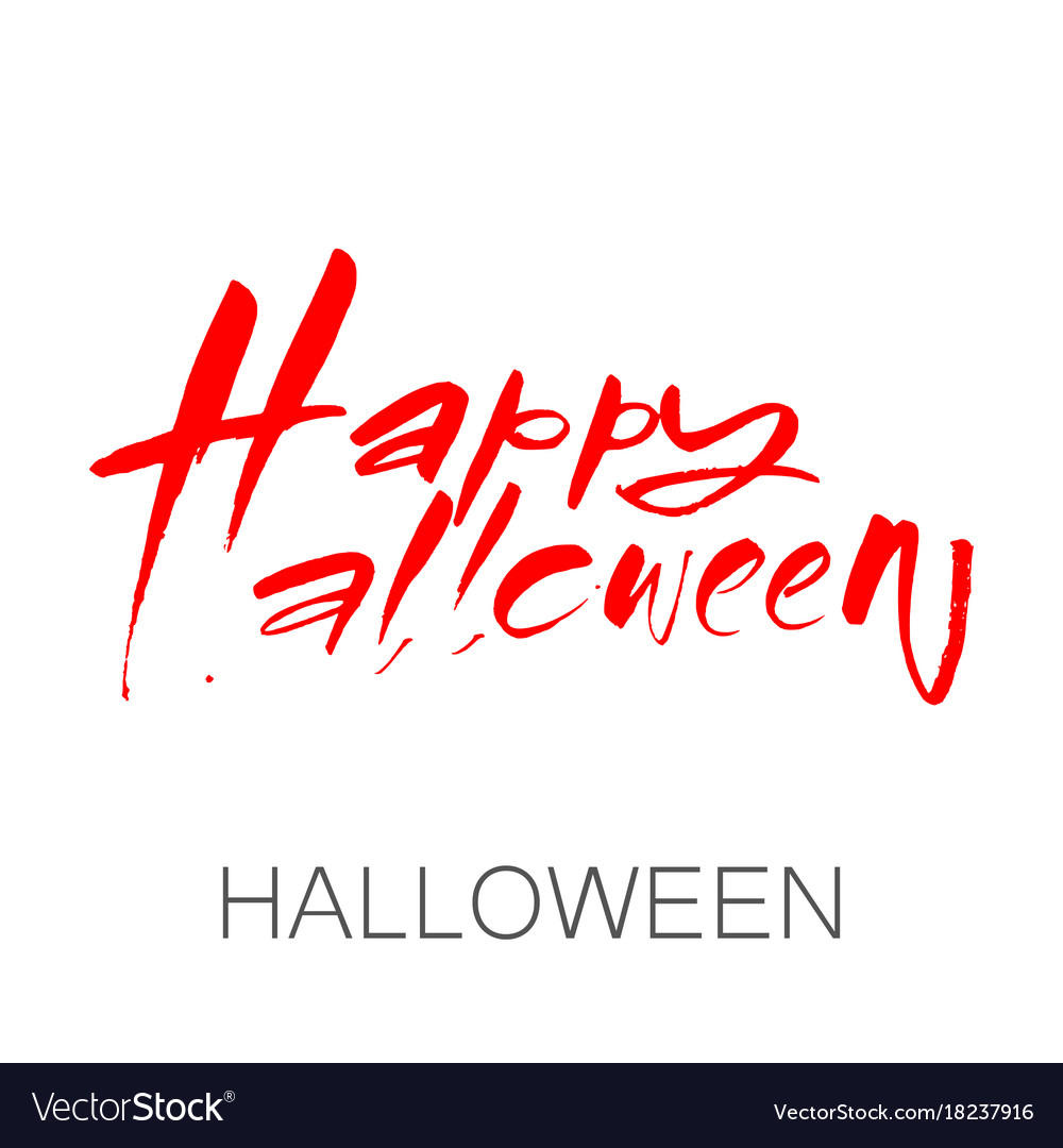 Happy halloween lettering