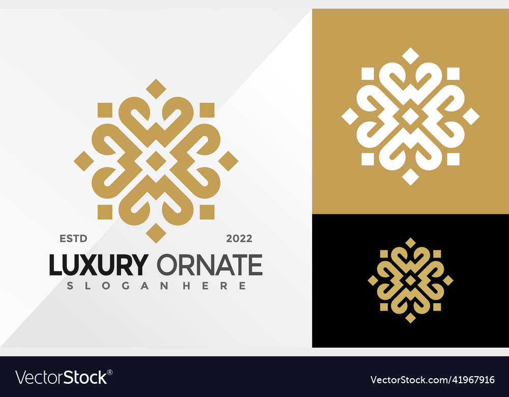 Luxus Herz Dekor Logo