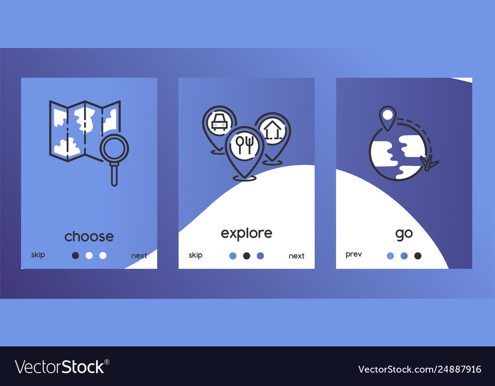 Navigation pattern travel map road location Vector Image